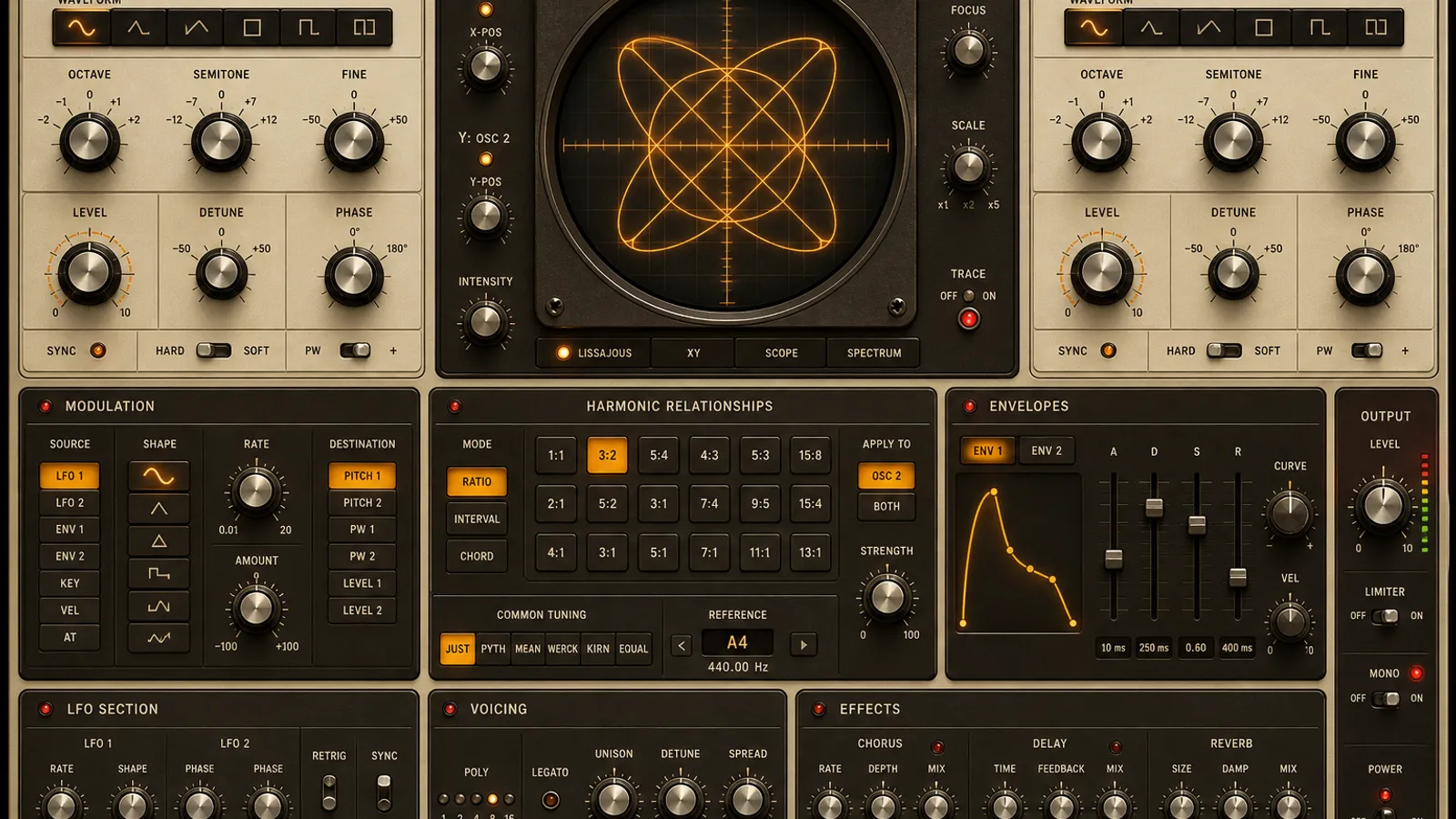 Seeing intervals with Oscillo